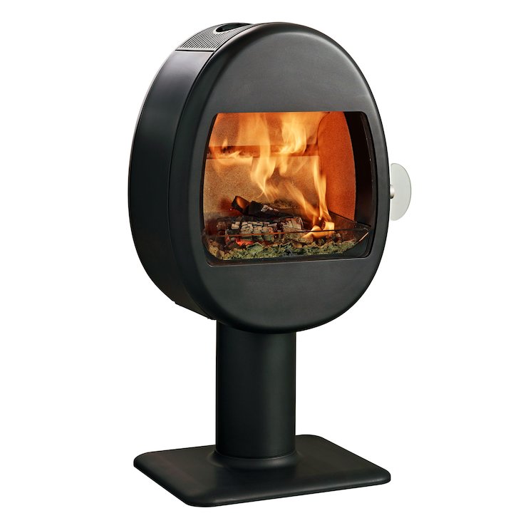 Scan 66-2 Pedestal Wood Stove - Black