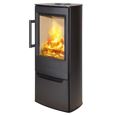 Wiking Miro Logstore Wood Stove Black Solid Sides