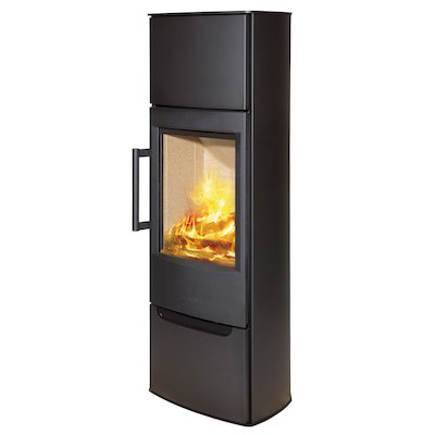 Wiking Miro Tall Wood Stove Black Solid Sides