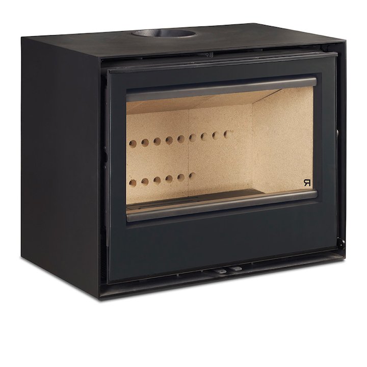 Rocal Habit 70A Wall Mounted Wood Stove - Black