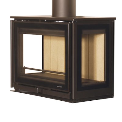 Wanders Square 60 Trilateral Wall Mounted Wall Stove