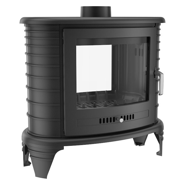 Kratki Koza K8 Double Sided Wood Stove - Black