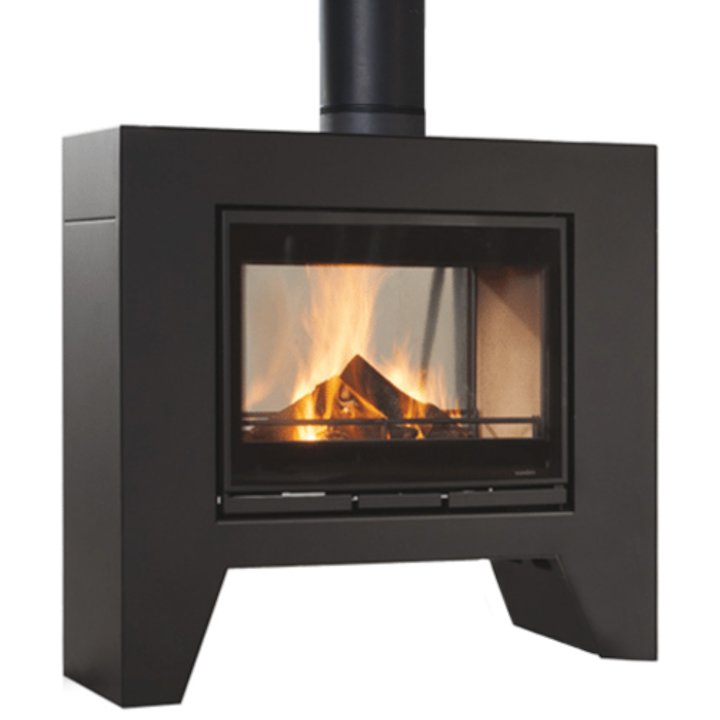 Wanders Jules Double Sided Wood Stove - Grey