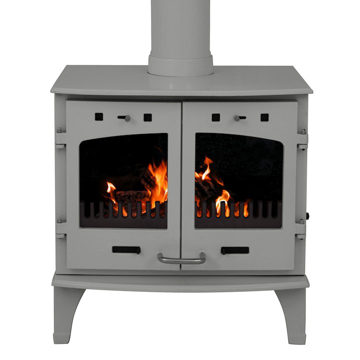 Carron 11 Multifuel Stove - Enamel Ash Grey