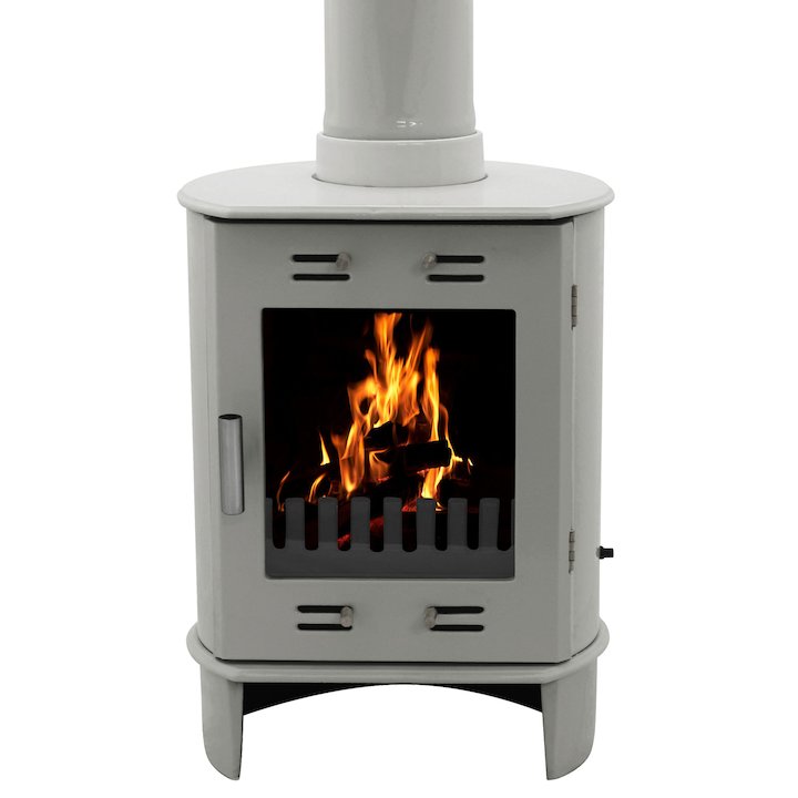 Carron Dante 5 Multifuel Stove - Enamel Ash Grey
