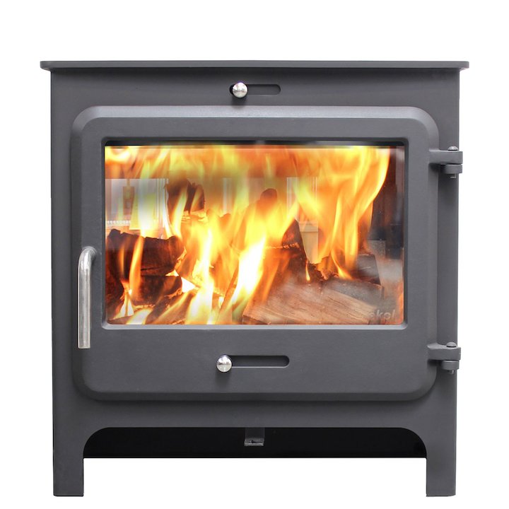 Ekol Clarity Vision Wide Multifuel Stove - Black