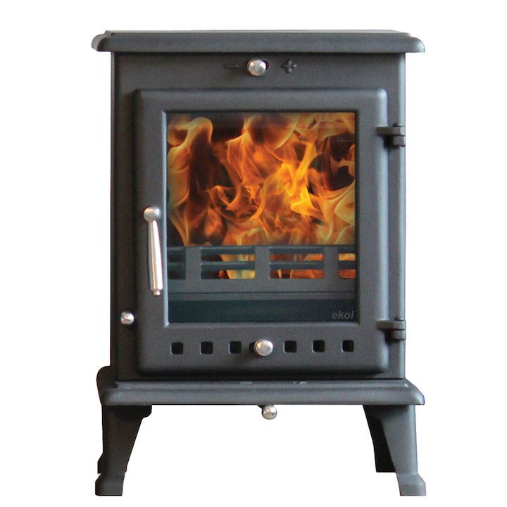 Ekol Crystal 8 Multifuel Stove - Black