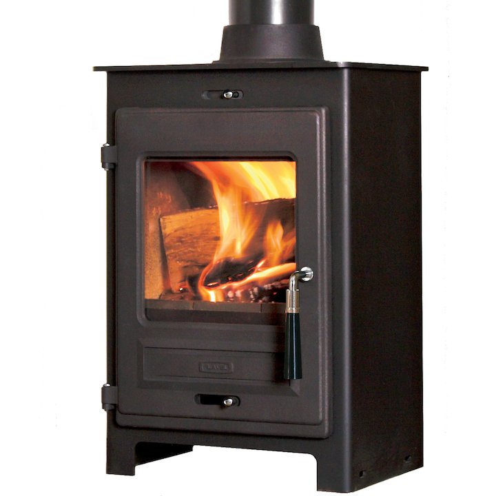 Flavel 1 Multifuel Stove Black SQ Square Door - Black
