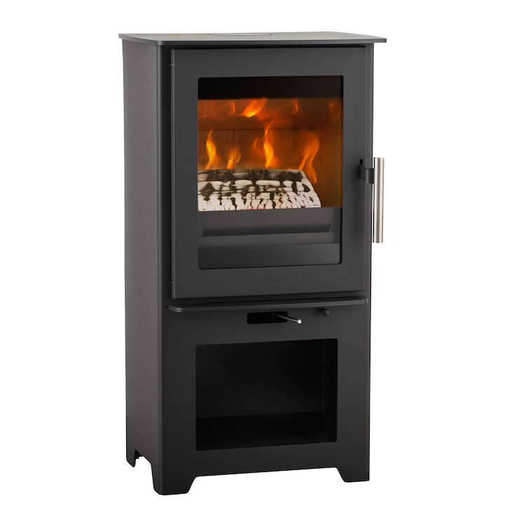 Heta Inspire 40H Logstore Multifuel Stove - Black