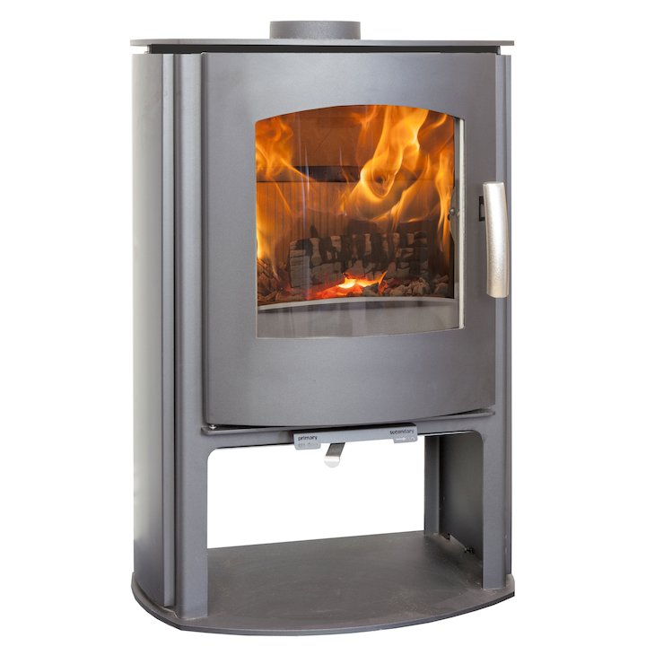 Mendip Churchill 5 Logstore Multifuel Stove - Black