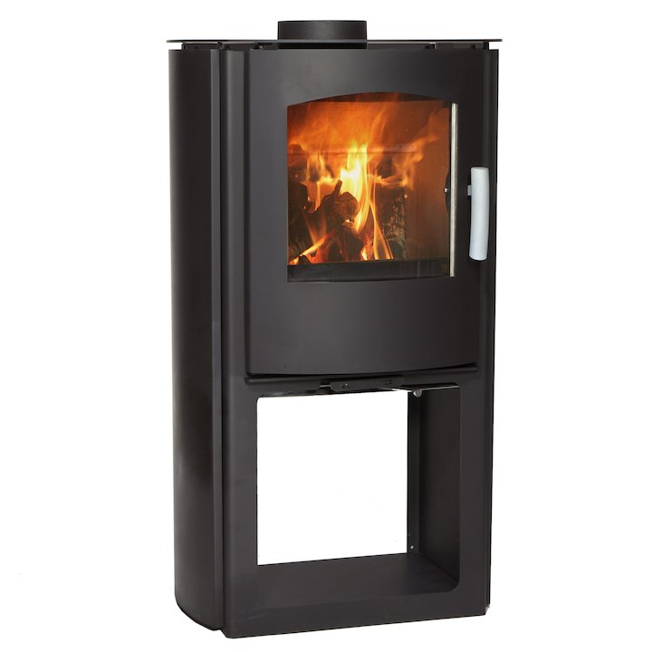 Mendip Churchill 8 Logstore Multifuel Stove - Black