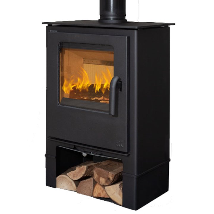 Mendip Loxton 5 Logstore Multifuel Stove - Black