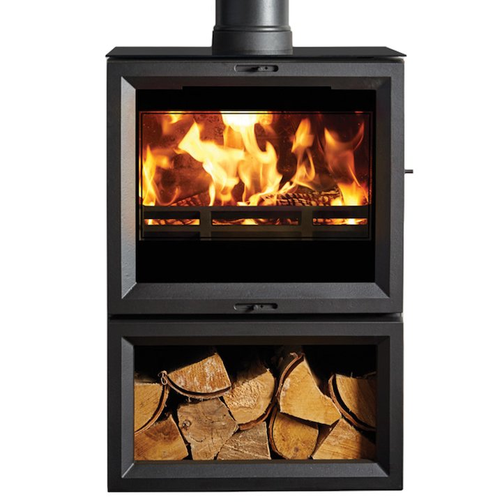 Stovax View 8 Midline Multifuel Stove - Black