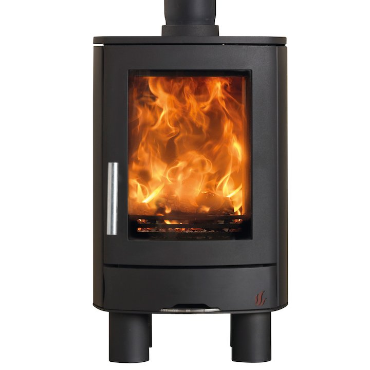 ACR Neo Multifuel Stove Black Solid Sides - Black