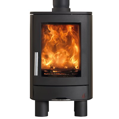 ACR Neo Multifuel Stove Black Solid Sides