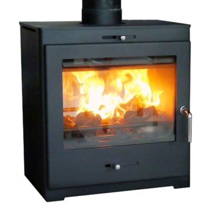 Pevex Bohemia X60 Cube Double Sided Multifuel Stove - Black