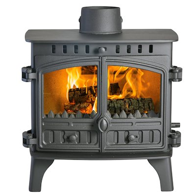 Hunter Herald 8 Double Sided FT Multifuel Stove - Double Depth