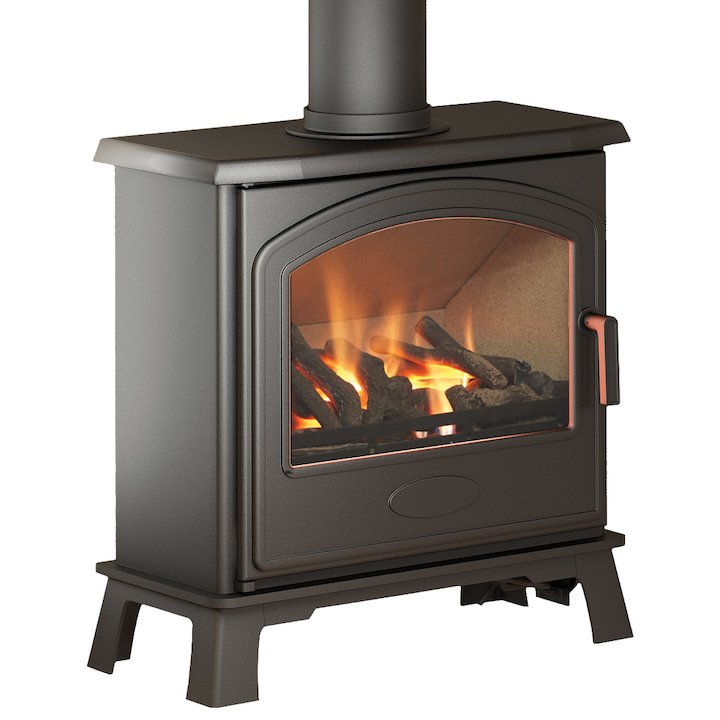 Broseley Hereford 7 Conventional Flue Gas Stove - Black