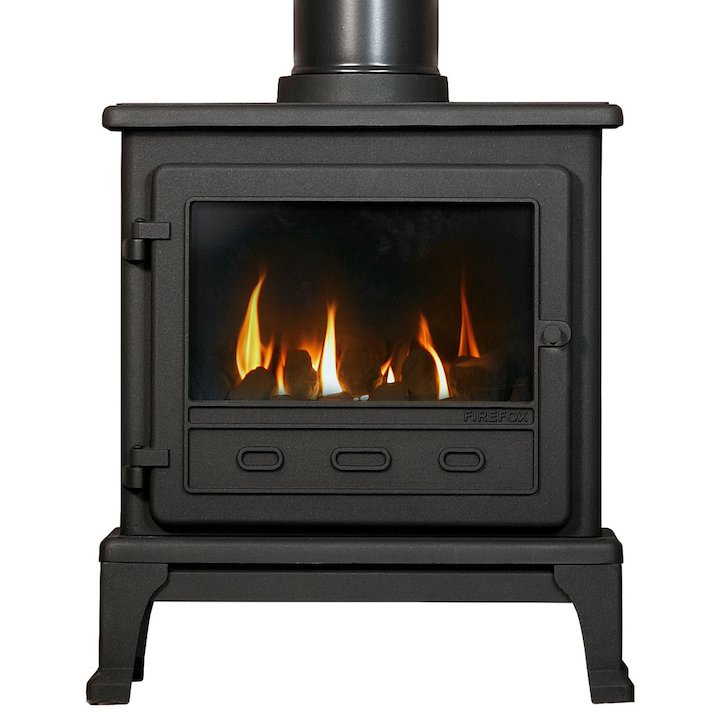 Gallery Firefox 8 Conventional Flue Gas Stove - Black