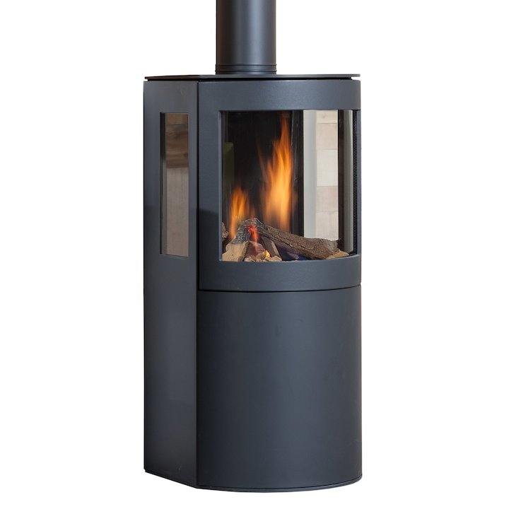 Wanders Balsa 100 Balanced Flue Gas Stove - Black