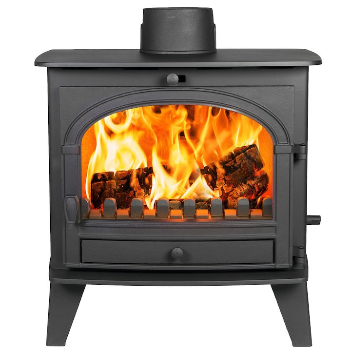 Parkray Consort 9 Multifuel Boiler Stove Black Single Door - Black