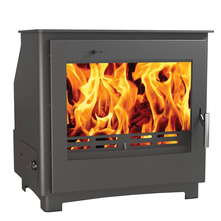 Arada Ecoboiler EBW12 Wood Boiler Stove - Midnight Black