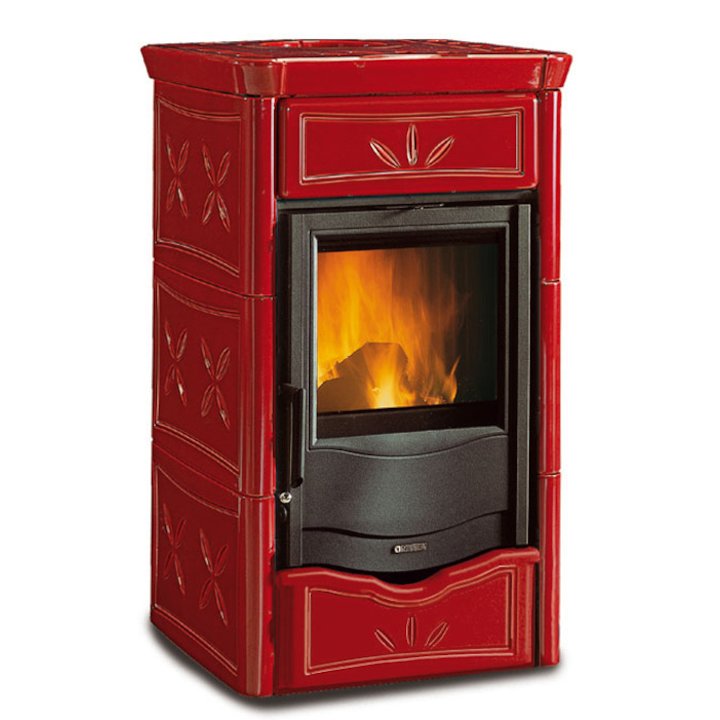 La Nordica Thermo Nicoletta DSA Wood Boiler Stove - Bordeaux
