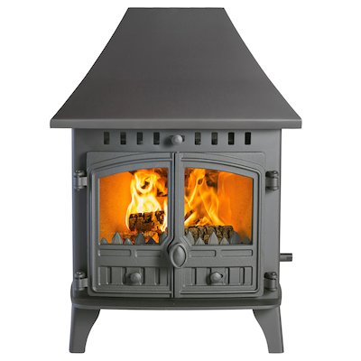 Hunter Herald 6 Double Sided HC Wood Stove - Double Depth