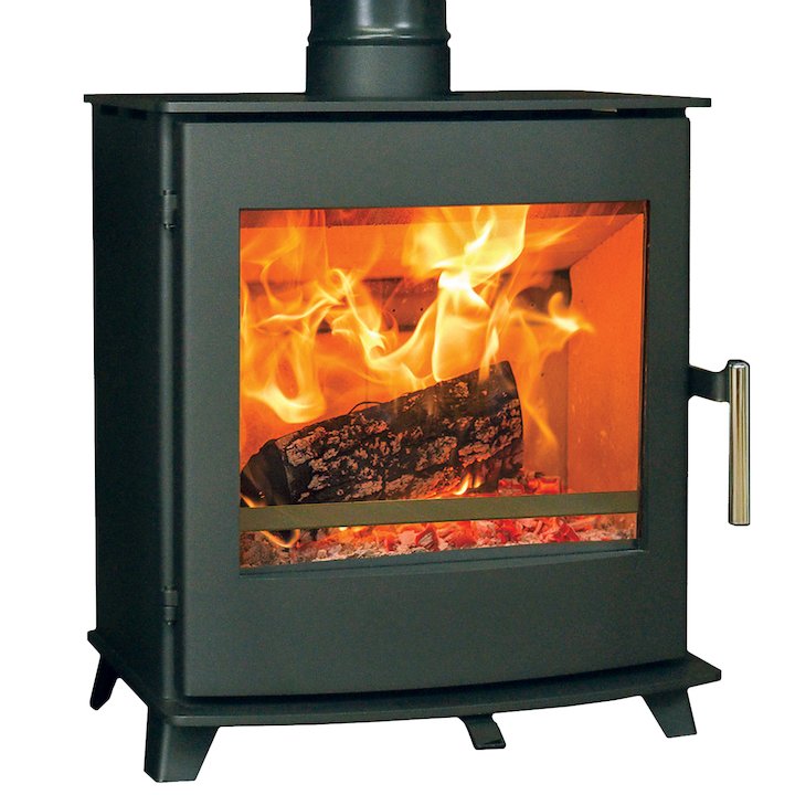 Pevex Newbourne 40FS Wood Stove - Black