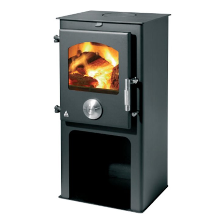 Trianco Newton 5 Logstore Multifuel Stove - Black