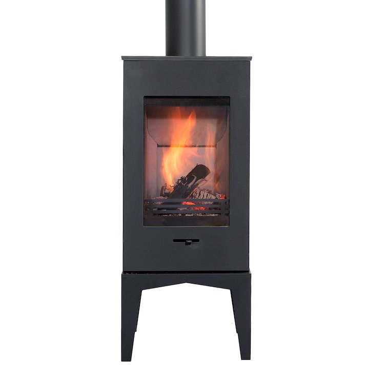 Wanders Elm Feet Wood Stove - Black