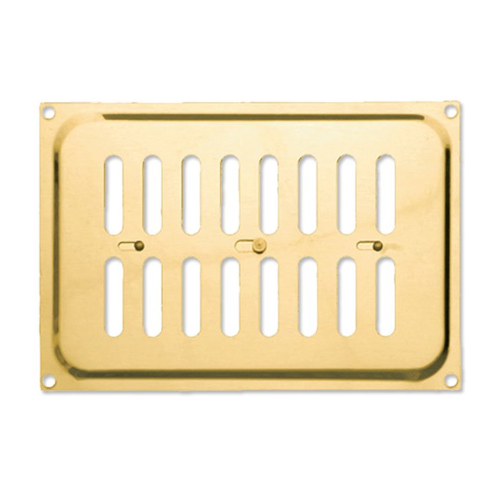 Stovax 24S Flat Adjustable Convection Air Grill - Brass
