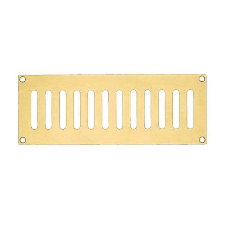 Stovax 24 Flat Fixed Convection Air Grill - Brass