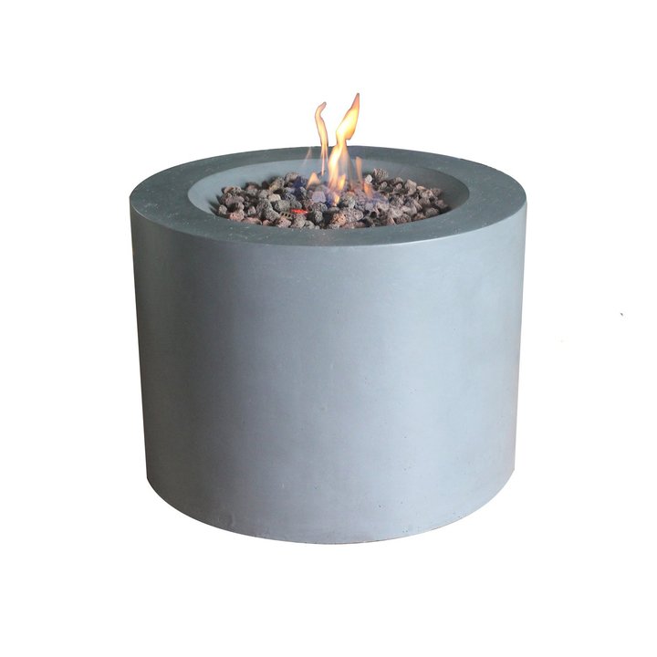 Sarin Concrete LPG Gas Firepit - Grey