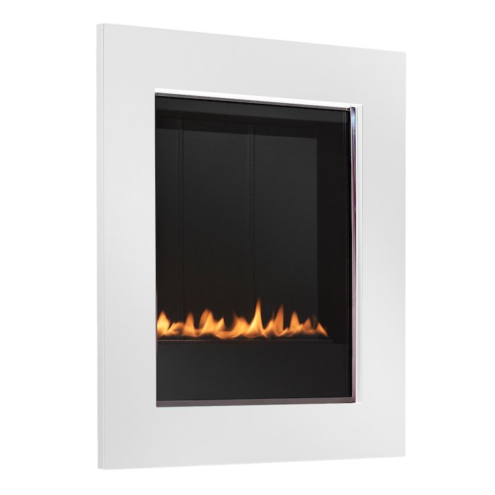 EkoFires 5010 Flueless Wall Mounted Gas Fire - Ivory