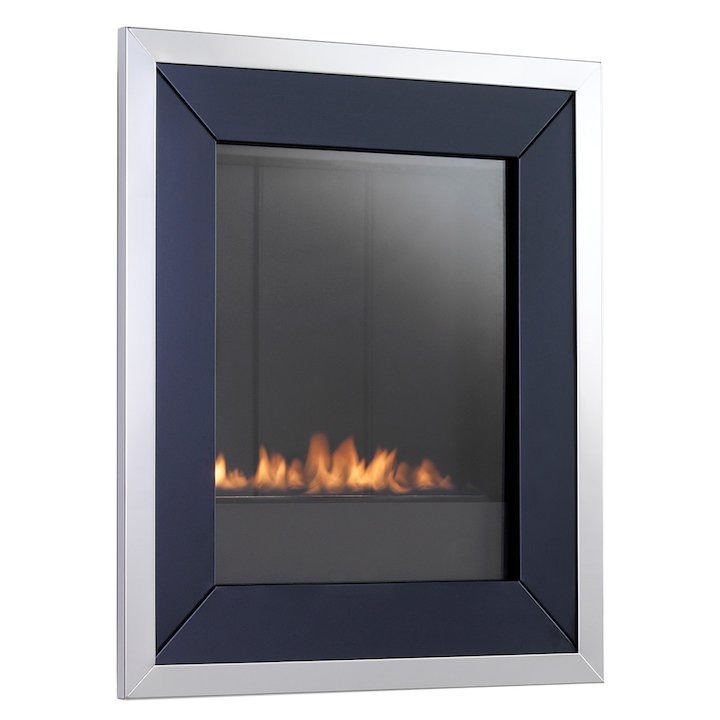 EkoFires 5020 Flueless Wall Mounted Gas Fire - Black