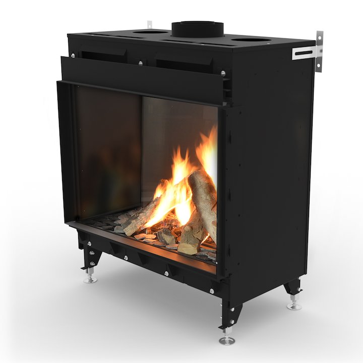 Planika Monroe 900 Balanced Flue Gas Fire - Black