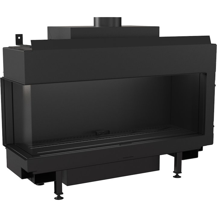 Kratki Leo 100 Conventional Flue Built-In Gas Fire - Corner