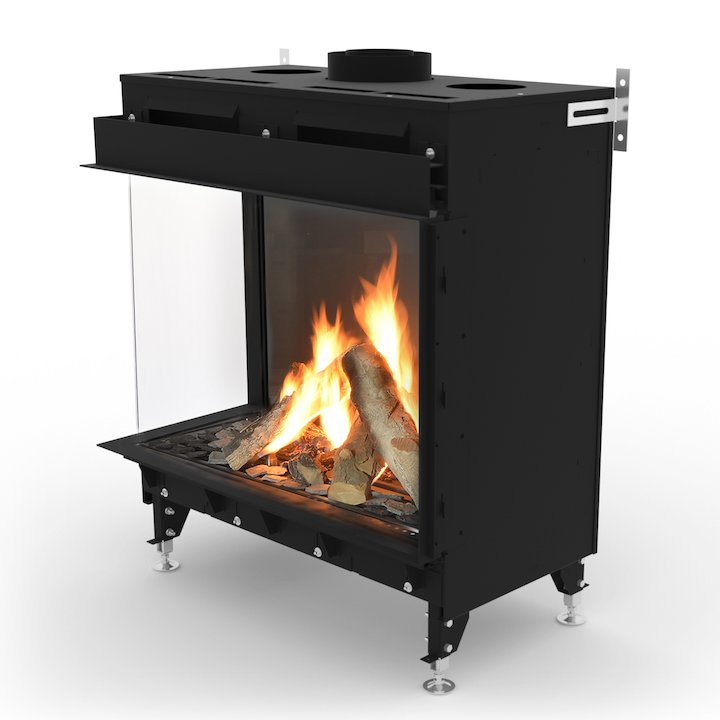 Planika Monroe 900 Balanced Flue Built-In Gas Fire - Corner