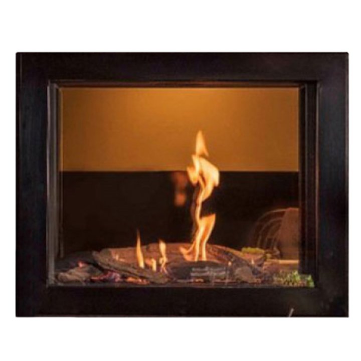 Wanders Douglas Balanced Flue Built-In Gas Fire - Tunnel Black LPG - Black