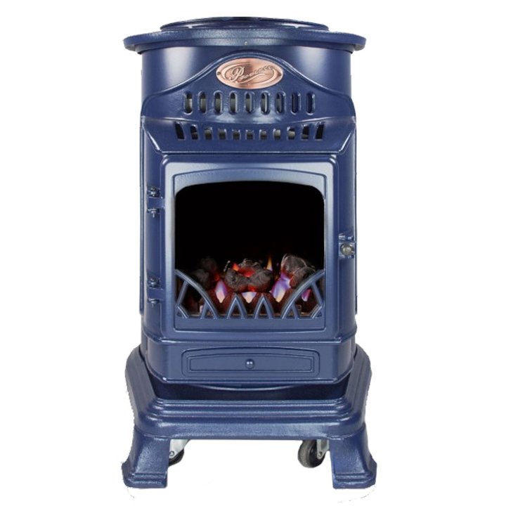 UI Provence Flueless Portable Gas Fire - Blue