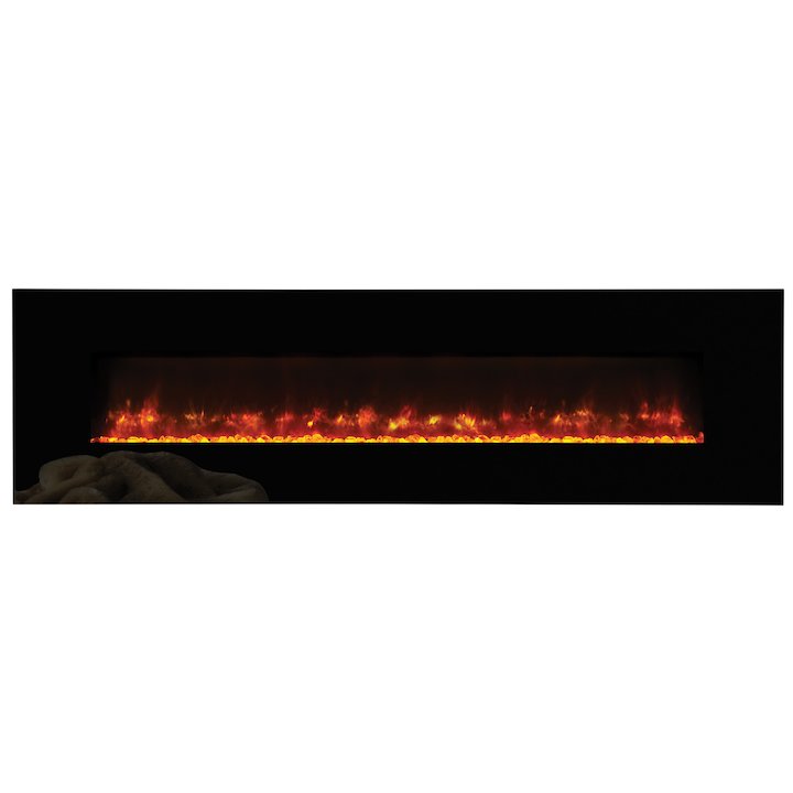 Gazco Radiance 190w Wall Mounted Electric Fire - Black Glass