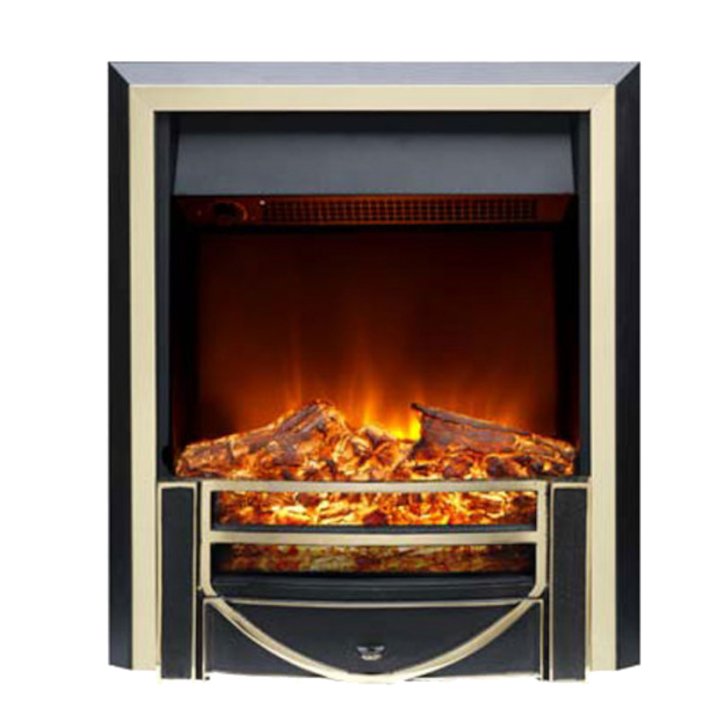 Burley Ryhall Electric Fire - Black / Brass