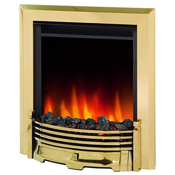 Dimplex Loxley Optiflame Electric Fire - Brass