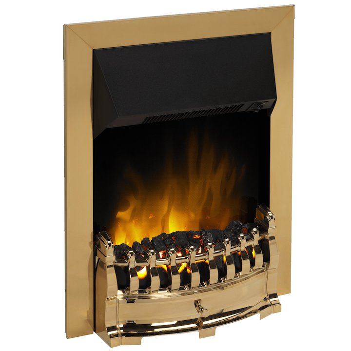 Dimplex Stamford Optiflame Electric Fire - Brass