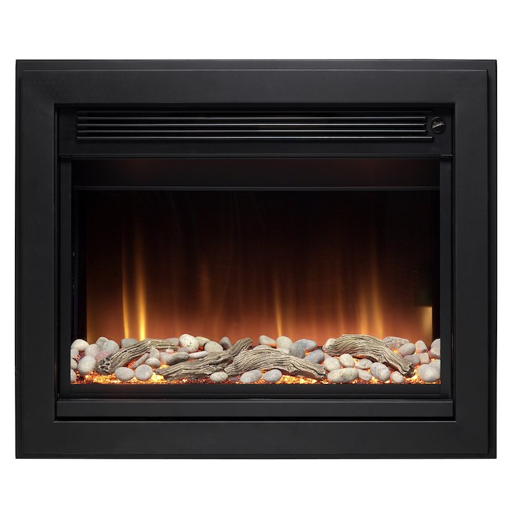 Burley Whitwell Wall Mounted Electric Fire - Black