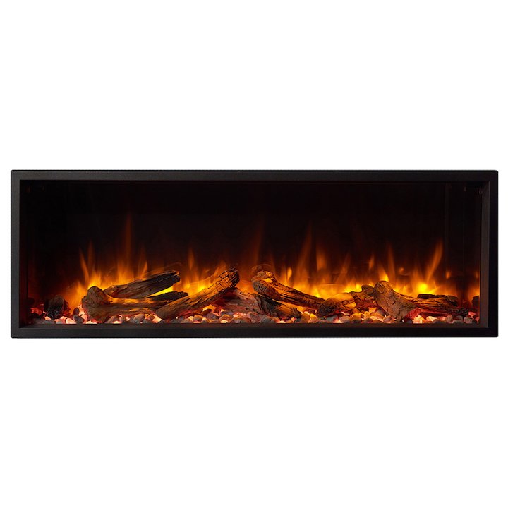 Gazco Skope 105r Built-In Electric Fire - Frontal - Black