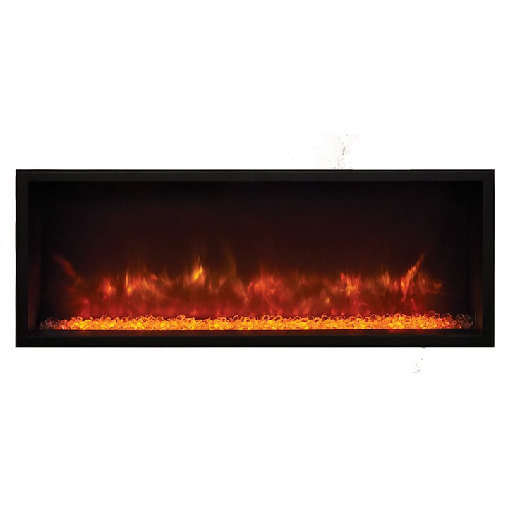 Gazco eReflex 85r Built-In Electric Fire - Frontal - Black