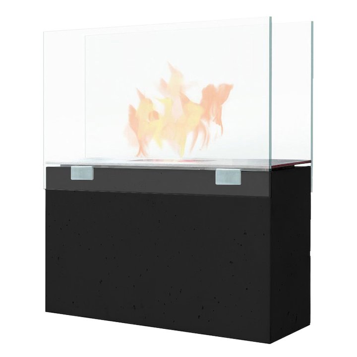 Conmoto Muro Small Bio-Ethanol Fire - Black
