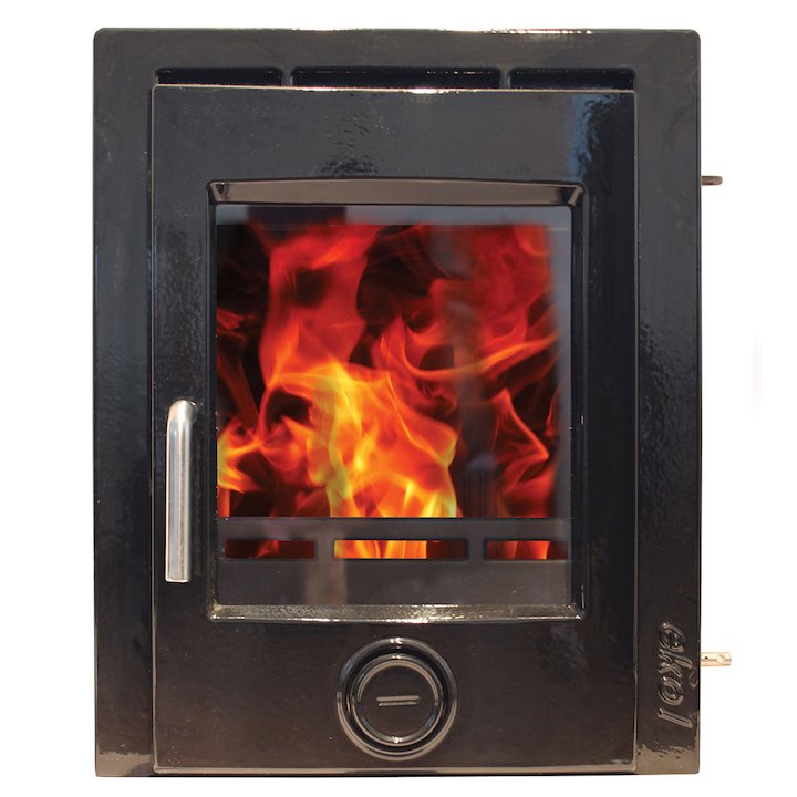 Ekol Inset 5 Multifuel Inset Fire - Enamel Black
